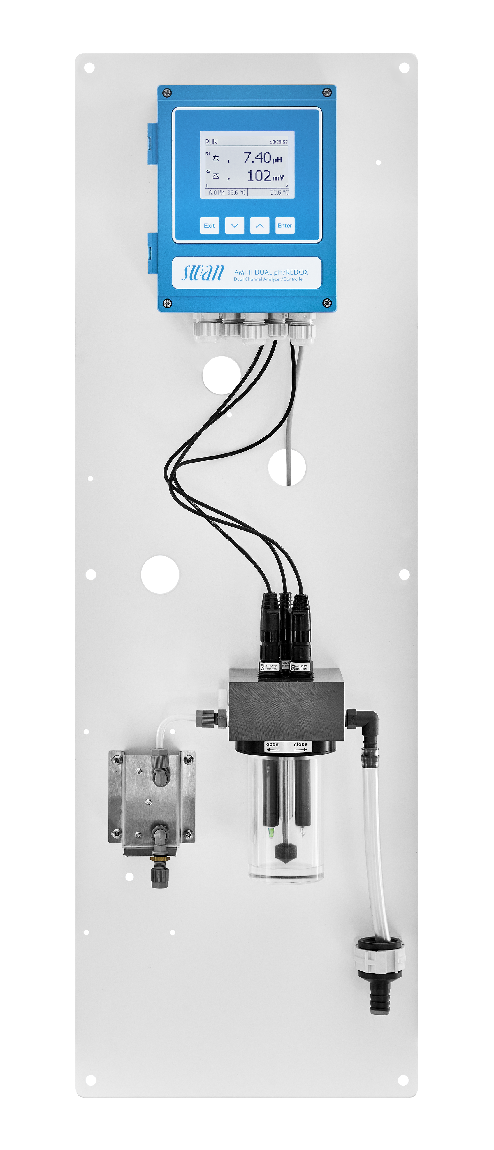IXA21522X00 AMI-II Dual pH-Redox M-Flow with SS U-Flow, pH, Redox